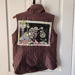 Upcycled, quilted vest.